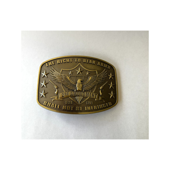 2nd Amendment Right To Bear Arms Belt Buckle - Picture 1 of 7